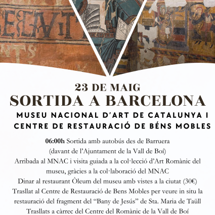 Sortida a Barcelona al MNAC i al Centre de Restauració de Bens Mobles